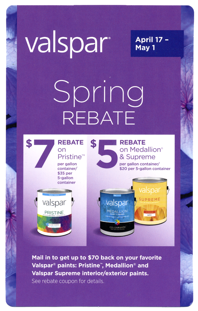 Rebates on Valspar Paint and Cabot Stain at Pohaki Pohaki Lumber